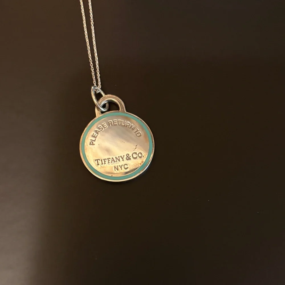 Tiffany & Co. Silver and Blue Necklace - Picture 2 of 6